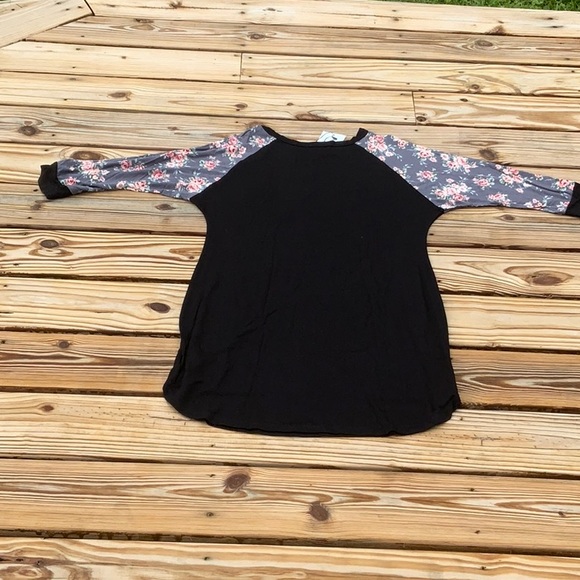 Floral Raglan 3/4” Sleeve Multi Purpose Dress Last One Size Large - Picture 6 of 8